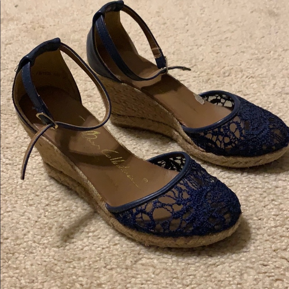Navy blue espadrilles